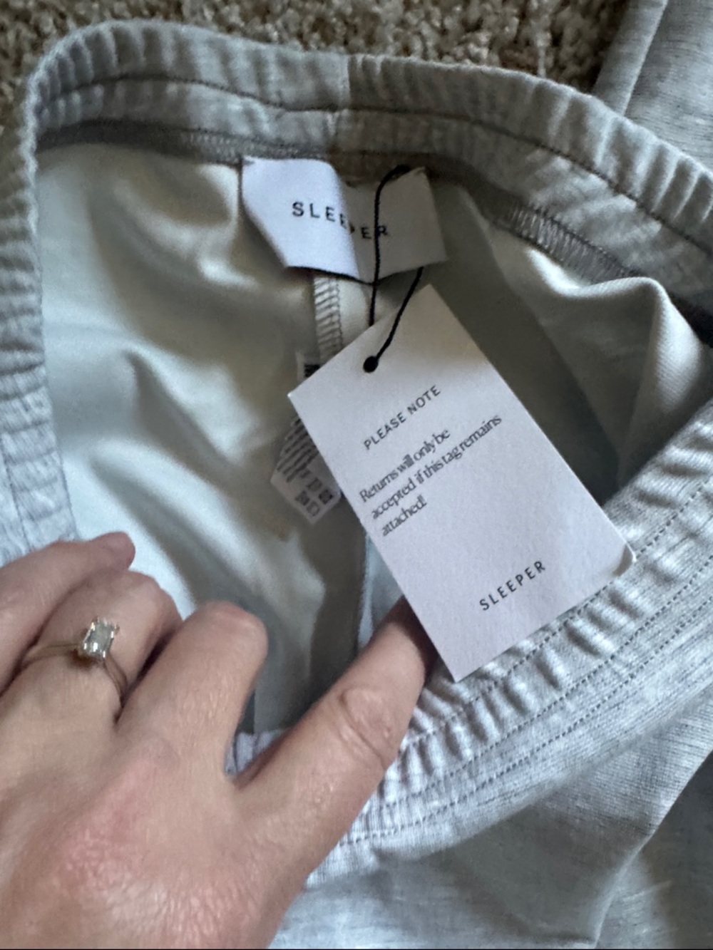 Sleeper luxury feather trim pajamas - Picture 2 of 8